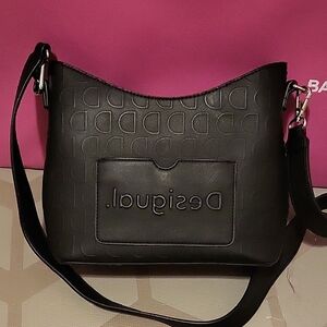 Desigual Black Crossbody Bag Sleek and Versatile